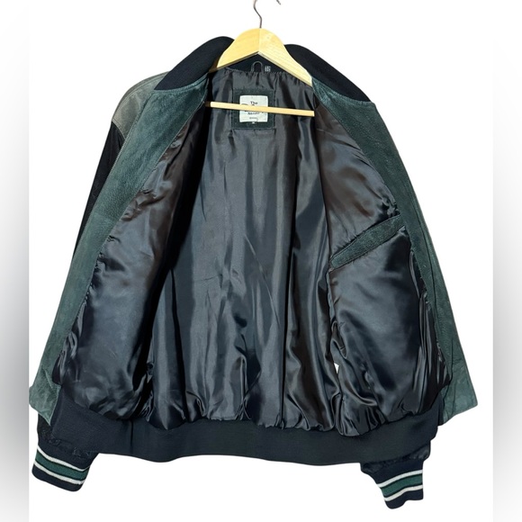 VINTAGE Disney Tigger 1968 Suede Varsity Bomber Jacket Men’s Green/Black - Med - Picture 5 of 13